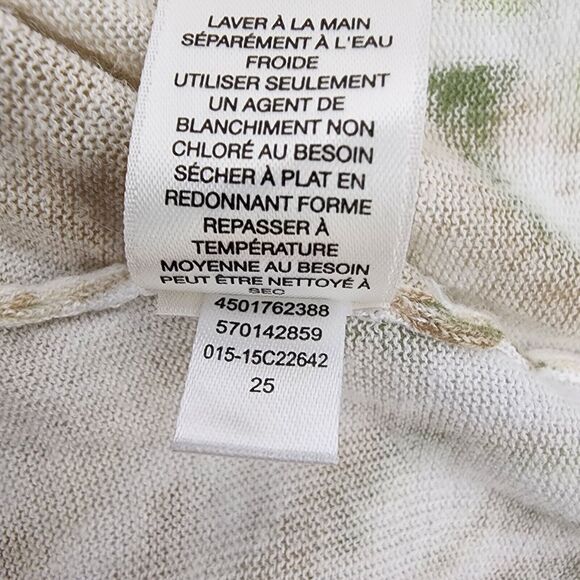 Chico's Cardigan Size 2 Large Open Front Pastel Kiara Paisley Lightweight Boho - Picture 11 of 11